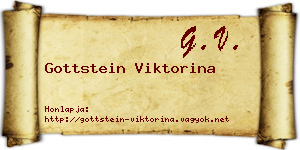 Gottstein Viktorina névjegykártya